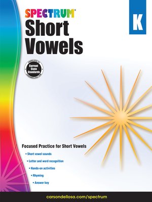cover image of Short Vowels, Grade K
